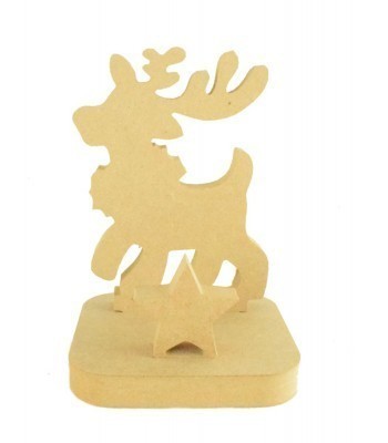 18mm Freestanding MDF Christmas Stocking Hanger/Holder - Reindeer